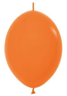 6" Sempertex Orange Link-O-Loon (50 Per Bag)