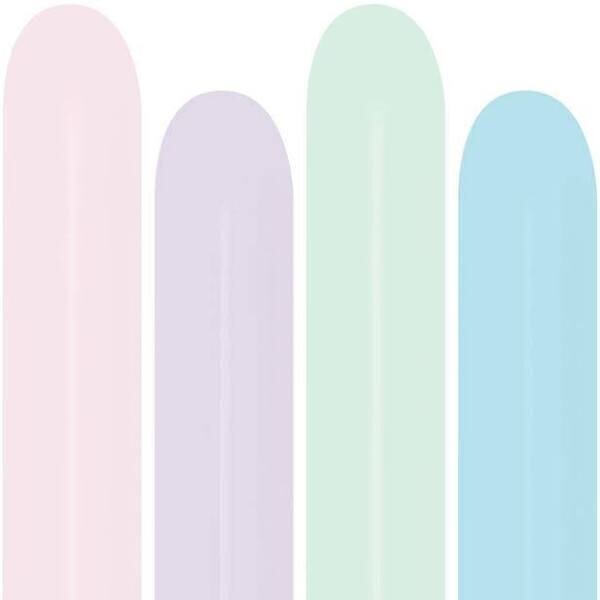 Sempertex 260 Pastel Matte Assorted (50 Per Bag)