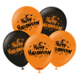Kalisan 12" Happy Halloween Orange/Black (25 Per Bag)