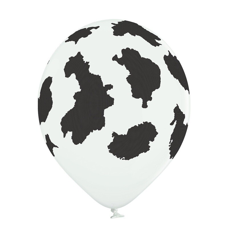 Ellie&#39;s 12&quot;Cow Print (50 Per bag) 