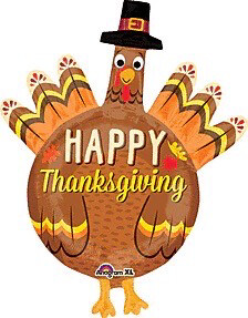 Anagram 38&quot; Thanksgiving Pilgrim Turkey