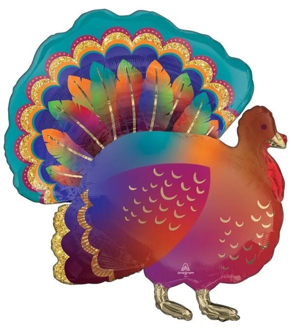 Anagram 32&quot; Glitter Turkey