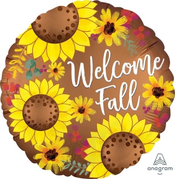 Anagram 18" Welcome Fall Sunflow