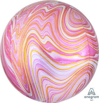 Anagram 16&quot; Pink Marblez Orbz