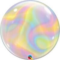 Qualatex 22" Bubble Iridescent Swirls