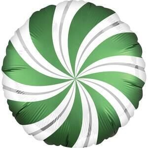 Anagram 18&quot; Emerald Candy Swirls Satin