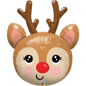 Qualatex 35&quot; Red Nose Reindeer Shape