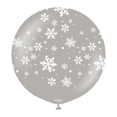 Kalisan 24&quot; Christmas Snowflake Gray