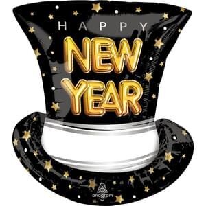 Anagram Cheers New Year Top Hat Super Shape