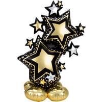 Anagram Star Cluster Black & Gold Airloonz