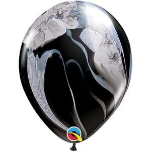 11&quot; Black &amp; White Agate (25 Per Bag)