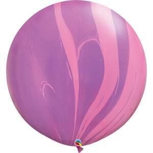 30&quot; Pink &amp; Violet Rainbow Agate (2 Per Bag)