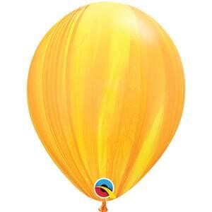 11&quot; Yellow &amp; Orange Rainbow Agate (25 Per Bag)