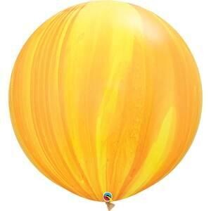 30&quot; Yellow &amp; Orange Rainbow Agate (2 Per Bag)