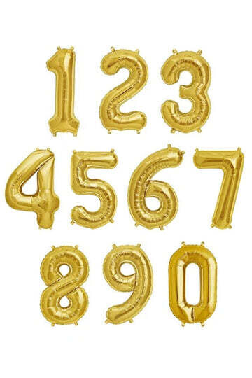 16" Gold Number ( Choose Color)