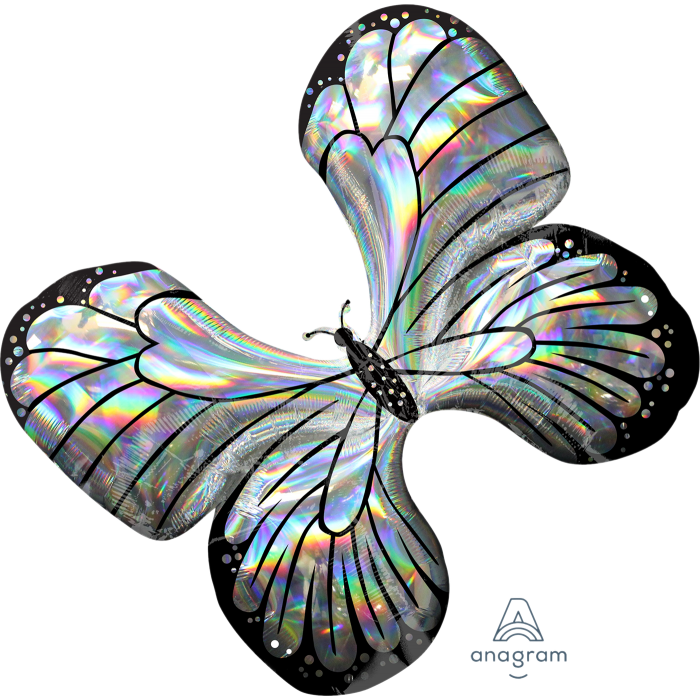 Anagram 30" Iridescent Butterfly Balloon