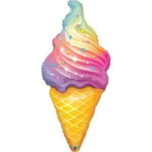 Qualatex 45" Rainbow Swirl Ice Cream