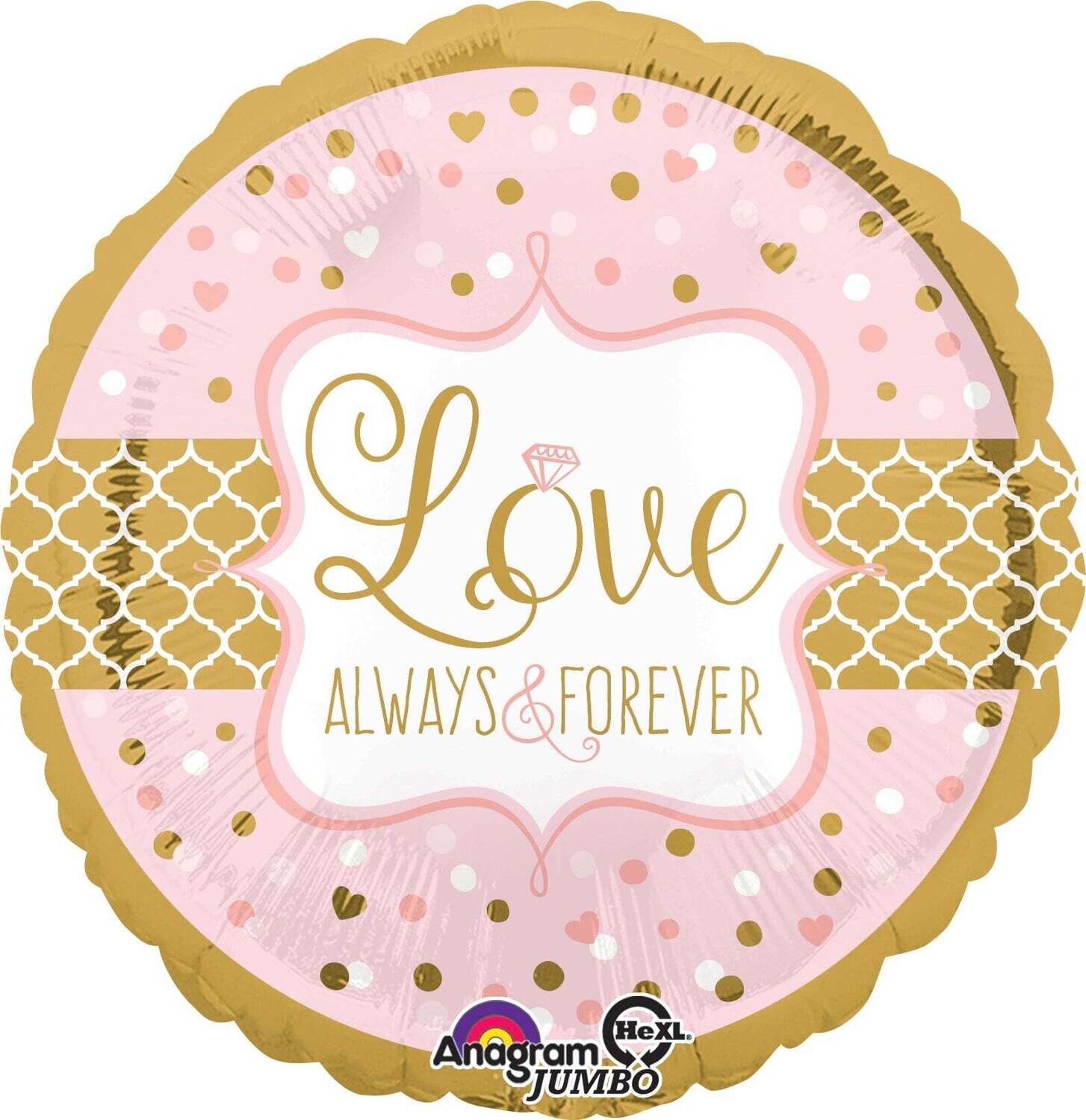 Anagram 28" Love Always & Forever Balloon