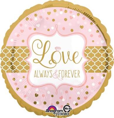 Anagram 28" Love Always & Forever Balloon
