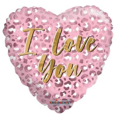 ConverUSA 18" I Love You Pink Heart Balloon