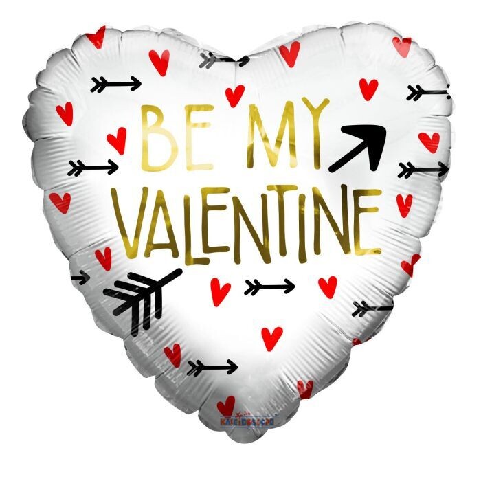 18&quot; Be My Valentine Heart Shaped Foil Balloon