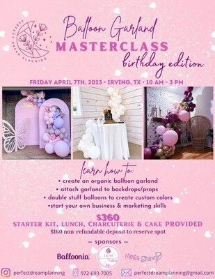 Perfect Dream Planning Master Class April 7th