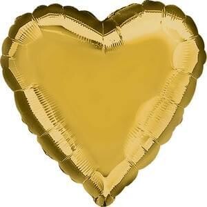 Anagram 18&quot; Metallic Gold Heart