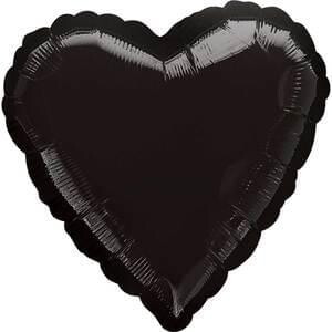 Anagram 18&quot; Opaque Black Heart
