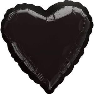 Anagram 18" Opaque Black Heart