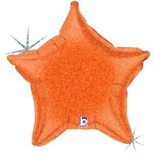Betallic 21" Orange Holographic Star