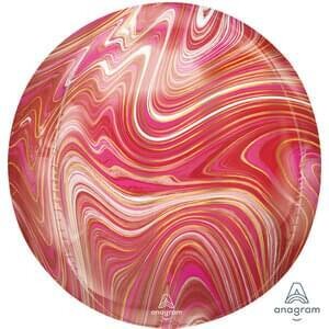 Anagram 16&quot; Red &amp; Pink Marblez