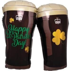 Anagram St. Patty&#39;s Beer Glasses Holographic Super Shape