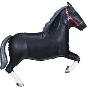 Betallic 34” Black Horse Shape