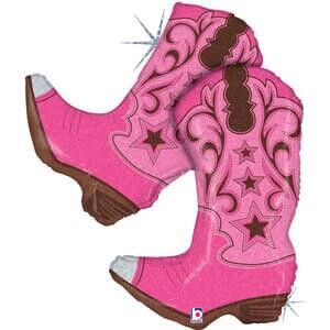 Betallic 36&quot; Pink Dancing Boots Holographic Shape