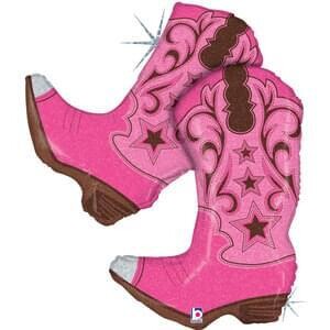 Betallic 36" Pink Dancing Boots Holographic Shape