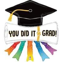 35” You Did It Grad Diploma Shape