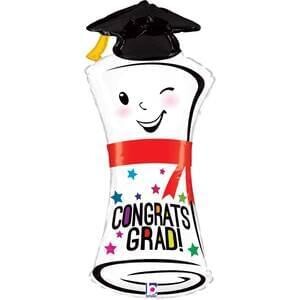 Betallic 34" Congrats Grad Diploma Shape