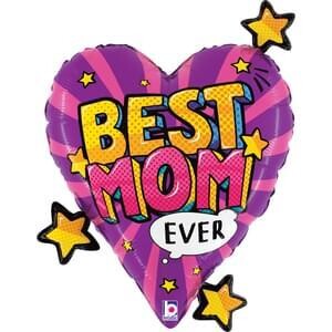 Betallic 25&quot; Best Mom Comic Hear