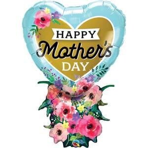 Qualatex 38" Mother's Day Heart bouquet Shape