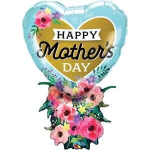 Qualatex 38&quot; Mother&#39;s Day Heart bouquet Shape