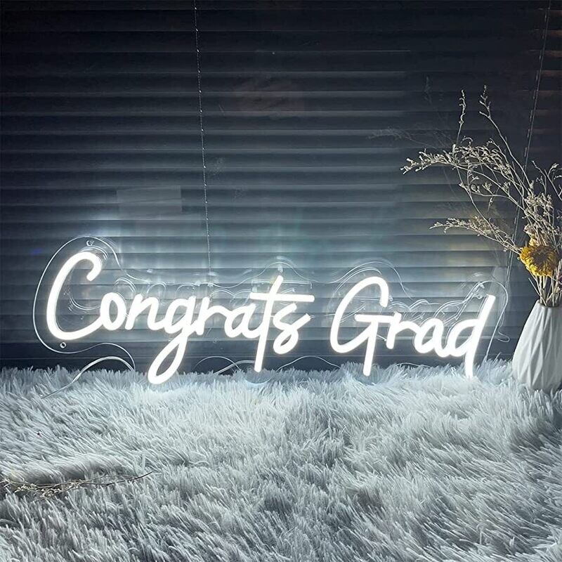 &quot;Congrats Grad&quot; Neon Sign
