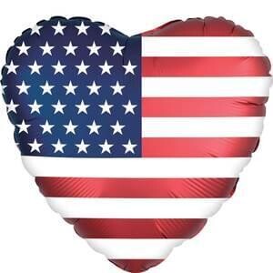 18&quot; Satin Infused Heart Flag