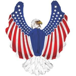 36" Patriotic Eagle Shape