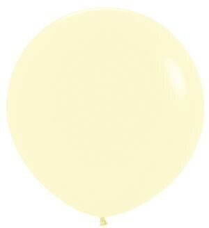 36" Sempertex Pastel Matte Yellow (2 Per Bag)