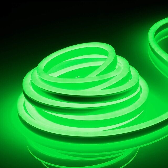 Green LED Light Rope (Choose Size)