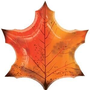 Orange Maple Leaf Super Shape