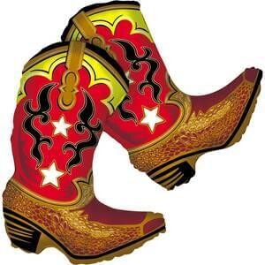 Cowboys Dancing Boots