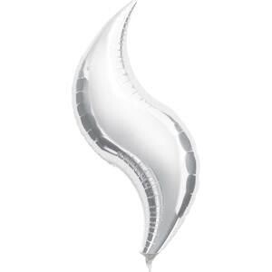 19&quot; Silver Curve Shape