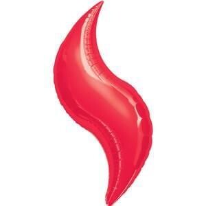 36&quot; Red Curve Shape