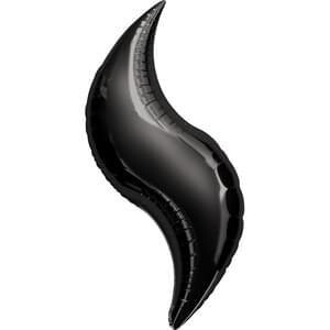 36&quot; Black Curve Shape